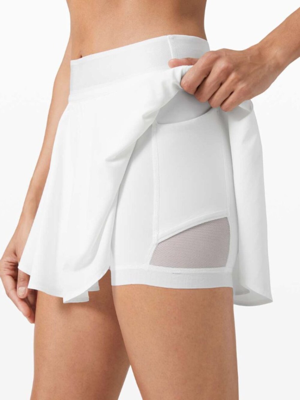 Lululemon Court Rival High Rise Skirt in White size 8 - Picture 2 of 10